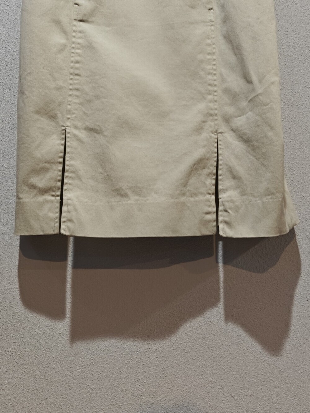 Fjäll Fjällräven Y2K Dress 2 Beige Cream Sleeveless Cotton Bust Darts Slits - Picture 6 of 9